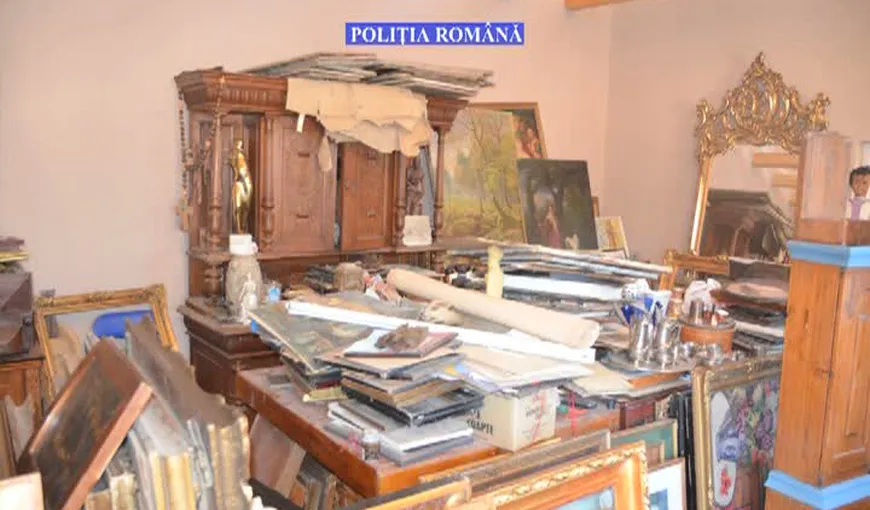 Captură impresionantă: 629 de tablouri, găsite în casa unui bărbat din Satu Mare
