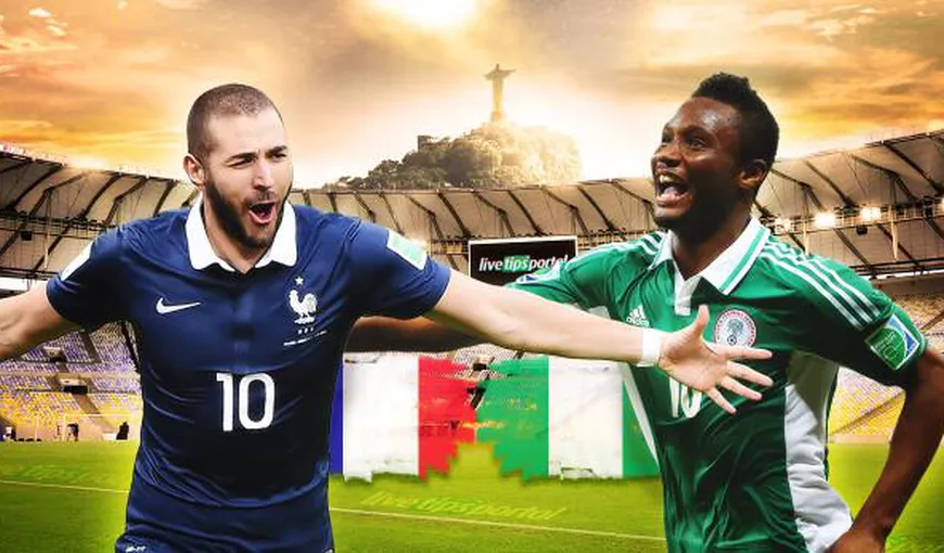 FRANŢA – NIGERIA LIVE VIDEO (ora 19.00) CAMPIONATUL MONDIAL DE FOTBAL 2014, faza optimilor