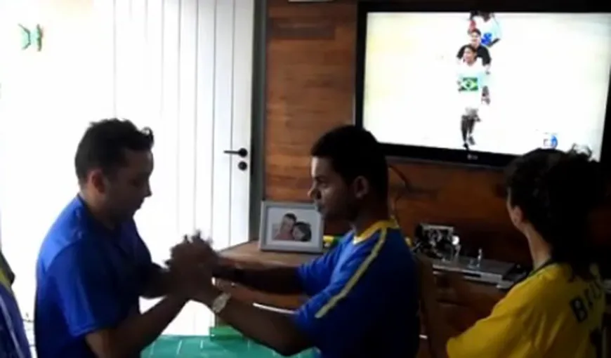 CM 2014. Metoda prin care un SUPORTER brazilian, SURD şi ORB, se bucură de un meci al echipei naţionale VIDEO