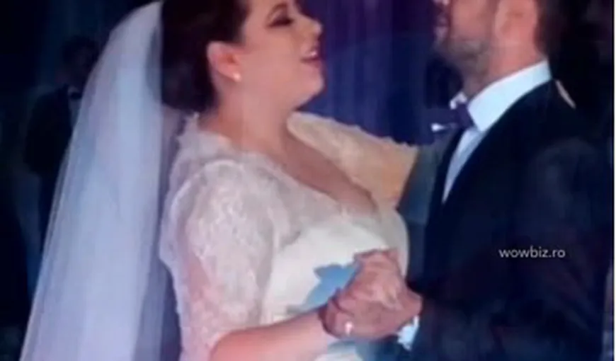 Oana Roman a izbucnit în lacrimi la propria nuntă. Vezi ce s-a întâmplat în timpul valsului VIDEO