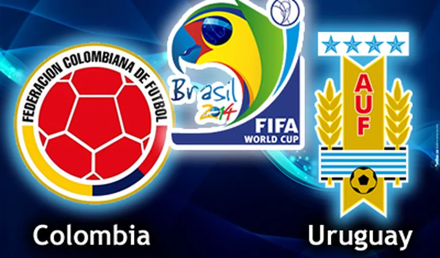 COLUMBIA-URUGUAY 2-0 la CAMPIONATUL MONDIAL DE FOTBAL 2014. Umează Brazilia!