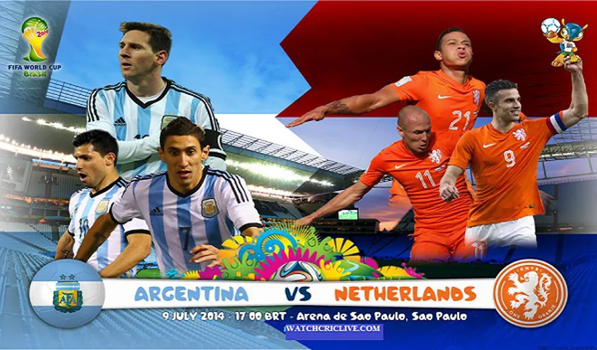 Argentina, favorită la PARIURI în meciul cu Olanda de la CAMPIONATUL MONDIAL DE FOTBAL 2014