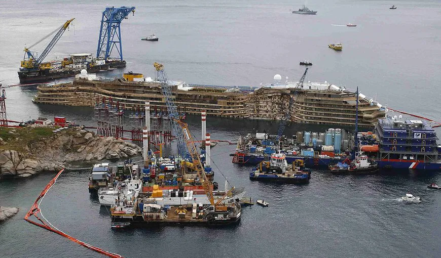 IMAGINI DRAMATICE din interiorul pachebotului Costa Concordia, naufragiat în 2012 GALERIE FOTO