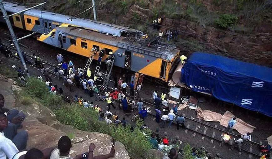 ACCIDENT feroviar în Africa de Sud: cel puţin 80 de persoane au fost rănite