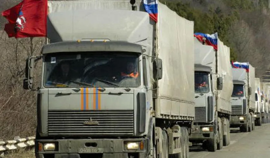 Un convoi militar rus ar fi intrat în Ucraina