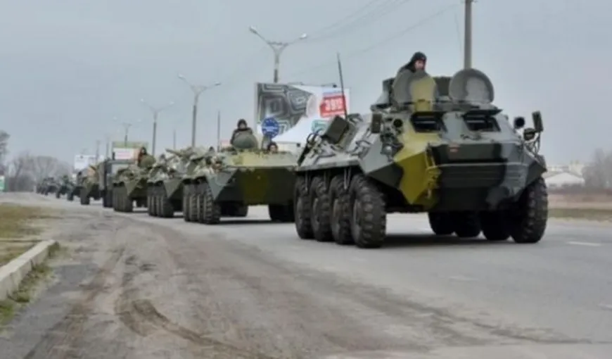Armata ucraineană a ATACAT convoiul cu blindate al Rusiei