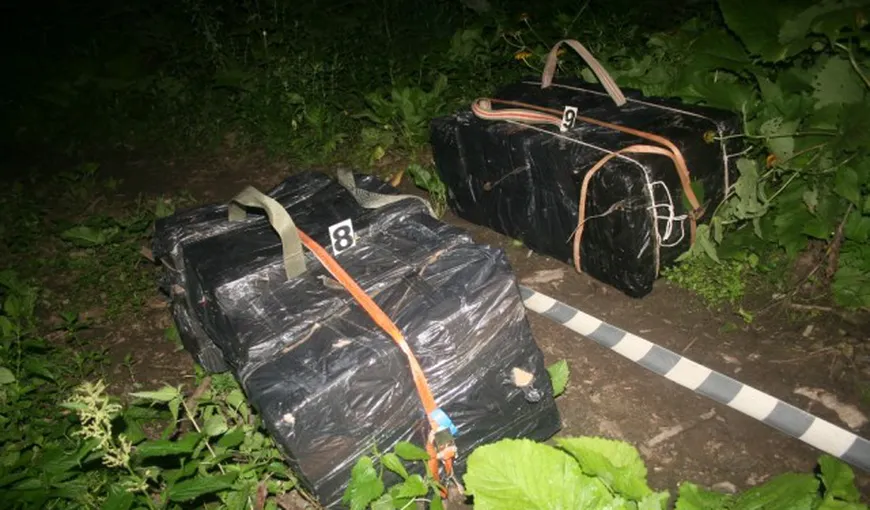 Focuri de armă şi zeci de mii de pachete cu ţigări descoperite la graniţa cu Ucraina