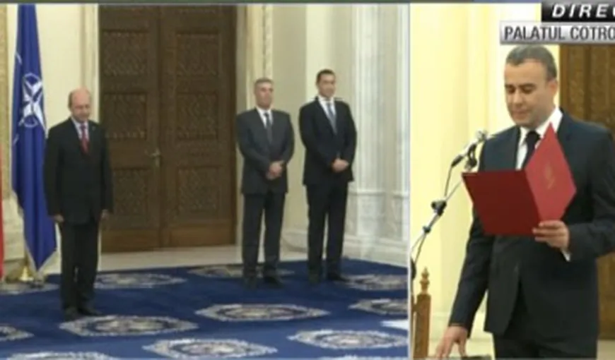 Darius Vâlcov a depus JURĂMÂNTUL. Băsescu: Să fiţi un ministru al Bugetului României, nu al unor interese