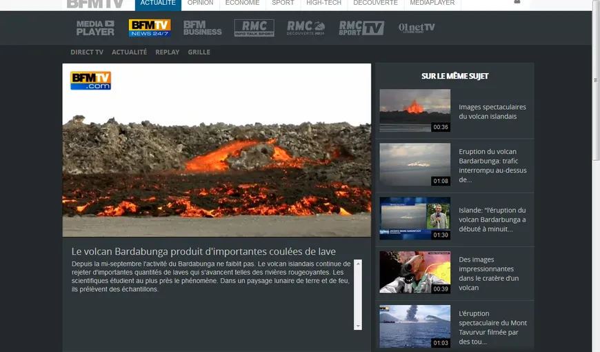 Vulcanul din Islanda a erupt din nou