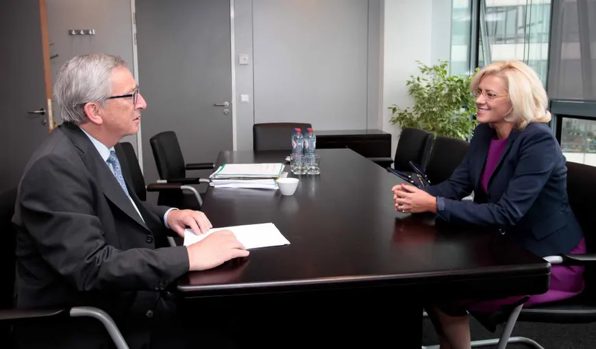 CORINA CREŢU, discuţii cu Jean-Claude Juncker pentru postul de comisar european