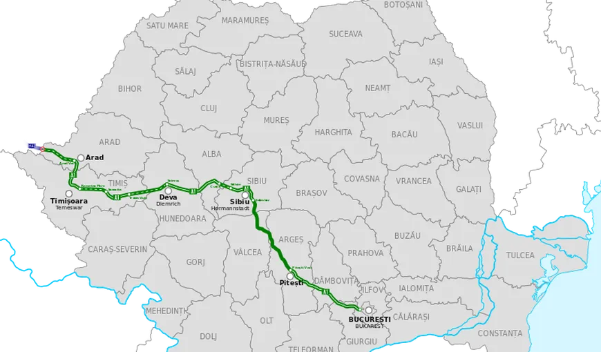 Cum arată autostrada care va conecta România la reţeaua europeană de autostrăzi VIDEO