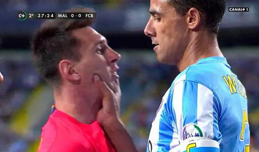 REVOLTĂTOR. Messi, victima unui gest golănesc în meciul cu Malaga VIDEO