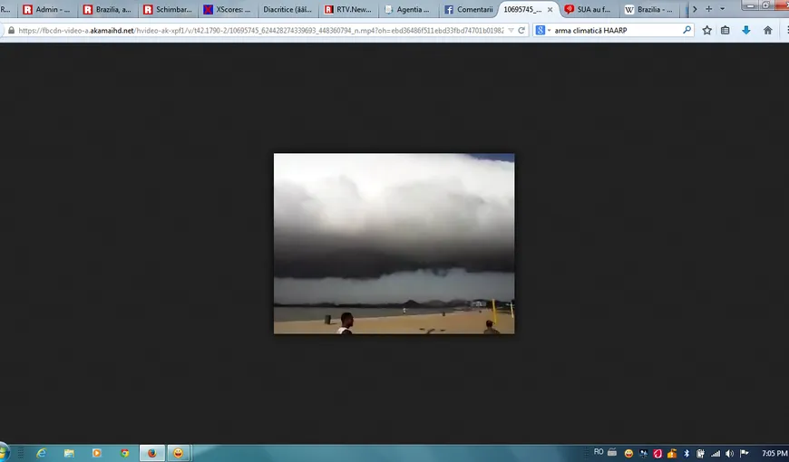 Brazilia, atacată cu arma climatică HAARP? Nori înspăimântători filmaţi pe o plajă din Rio VIDEO
