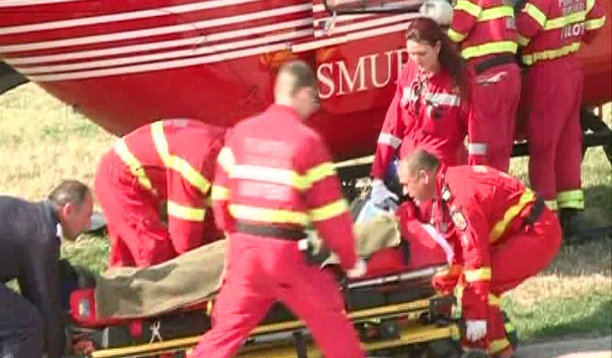 Paraşutist rănit grav, după o cădere liberă de la 7 metri. Bărbatul a fost surprins de o rafală de vânt