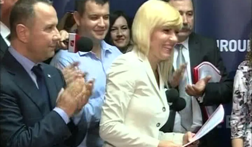 ELENA UDREA şi-a înregistrat oficial candidatura la BEC. 400.000 de semnături pentru candidatul PMP