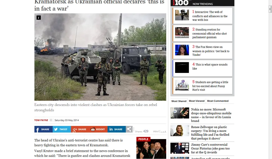 Kievul anunţă că nu-şi poate retrage armamentul greu, din cauza atacurilor lansate de rebeli
