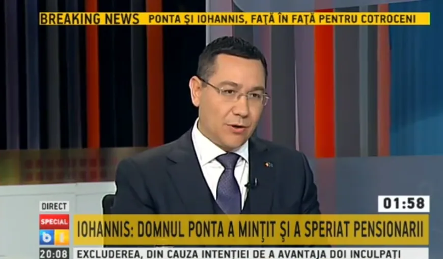 FINALA PENTRU COTROCENI. Victor Ponta, din nou bine pregătit la dezbaterea cu Iohannis