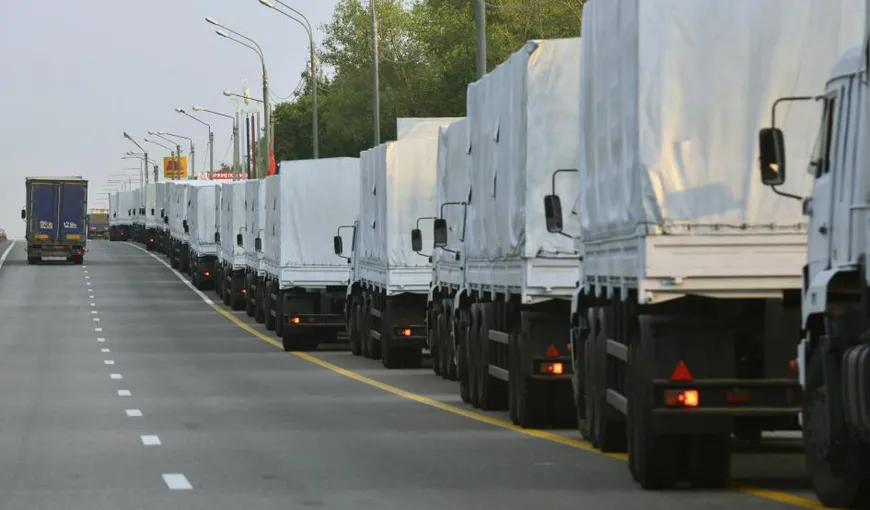 Un nou convoi umanitar rus a ajuns în estul separatist al Ucrainei