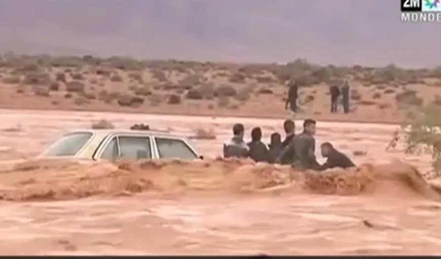 Furtunile violente din Maroc au provocat inundaţii şi viituri de proporţii. Cel puţin 28 de morţi VIDEO