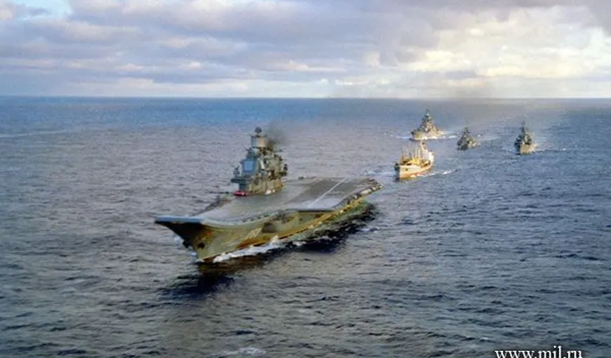 Un convoi de nave de război al MARINEI RUSE se îndreptă spre GRANIŢELE NATO