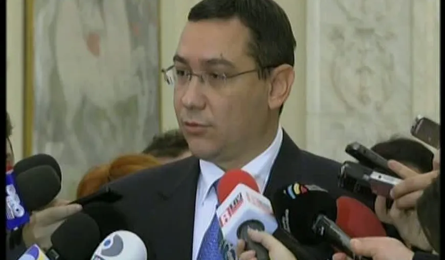 Ponta: Bugetul va fi adoptat pe 10 decembrie în Guvern, după care va fi trimis Parlamentului