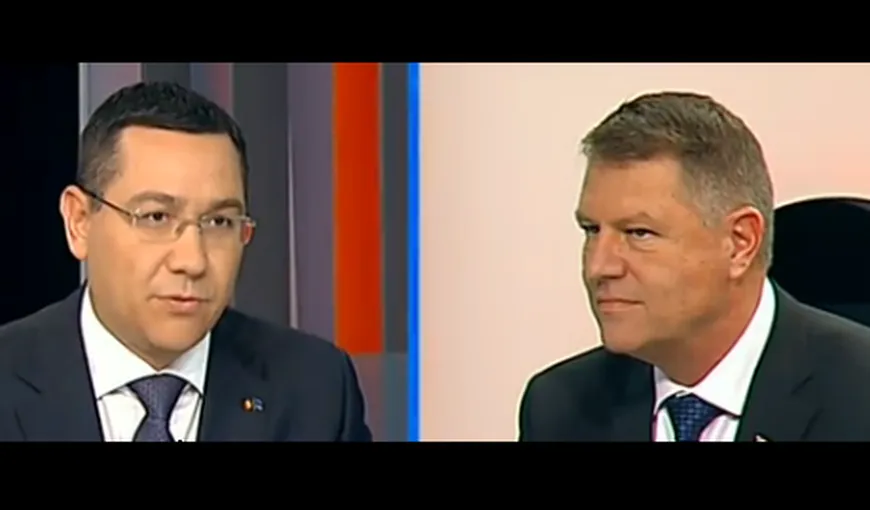 DEZBATERE PONTA-IOHANNIS. Iohannis: Domnule Ponta, i-a prostit Băsescu pe români când v-a pus prim-ministru?