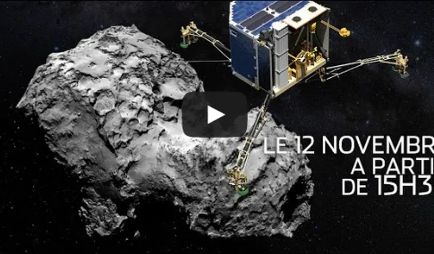 PREMIERĂ. Modulul Philae a asolizat cu SUCCES pe cometa 67/P Ciuriumov-Gherasimenko VIDEO
