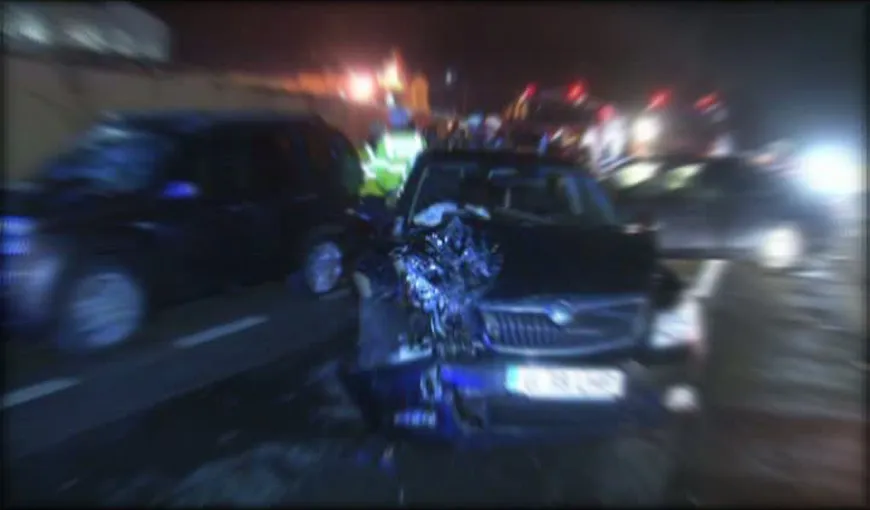 ACCIDENT grav, cu patru maşini, în Prahova. Un MORT şi doi răniţi grav VIDEO