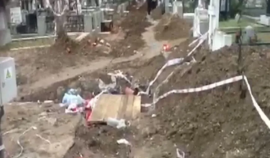 Scandal în cimitirul Sfânta Vineri din Capitală: Mormintele marilor artişti, DISTRUSE / VIDEO