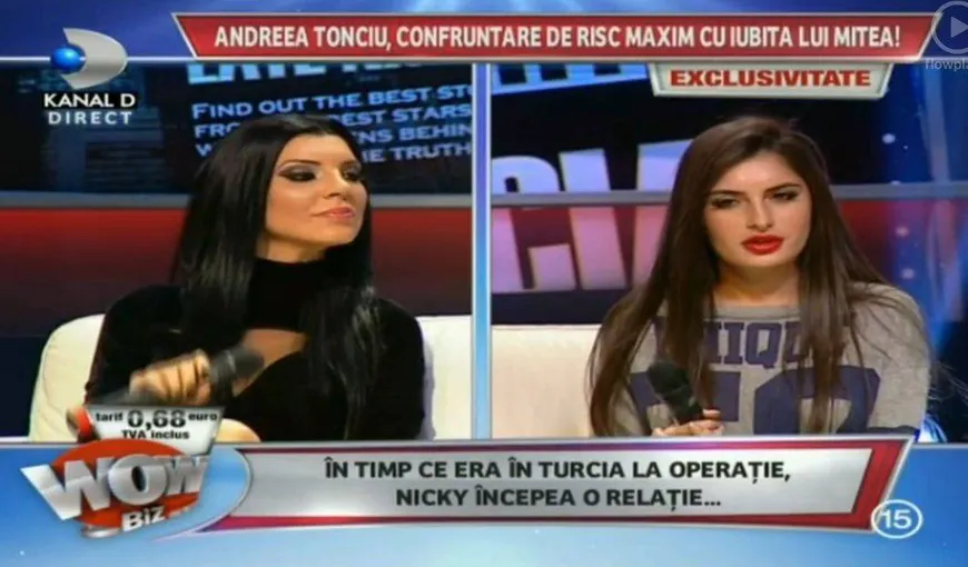 Andreea Tonciu, scandal în direct la tv, cu iubita lui Mitea. Fetele au fost la un pas de bătaie