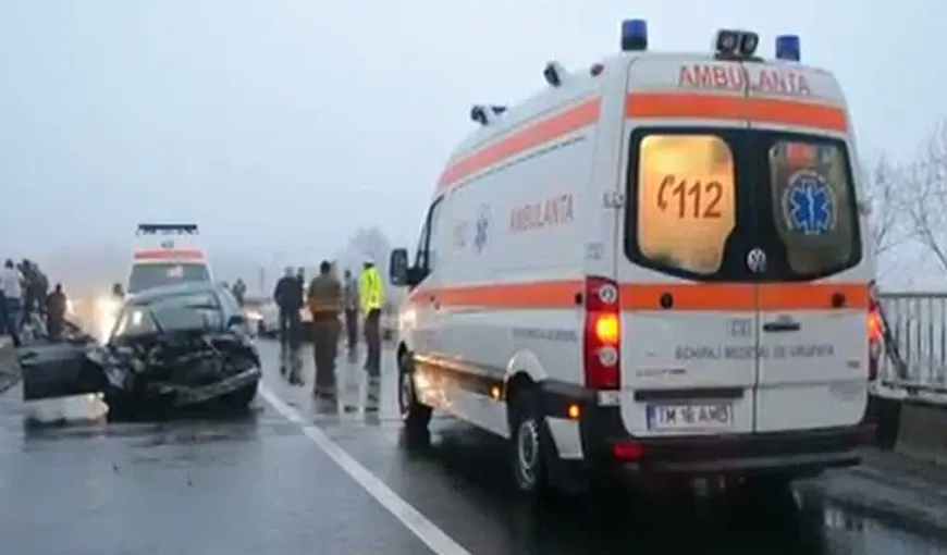 Accident cu patru răniţi, provocat de o şoferiţă VIDEO