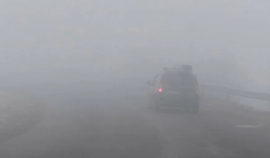 COD GALBEN de ceaţă în sud-estul ţării. Vezi zonele vizate