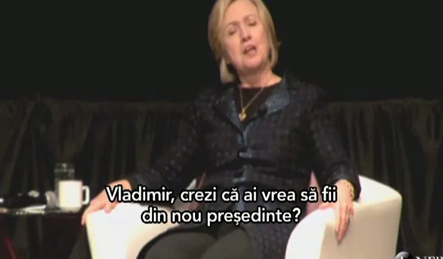 Hillary Clinton, actriţă de comedie. Vezi cum îl imită pe Vladimir Putin VIDEO