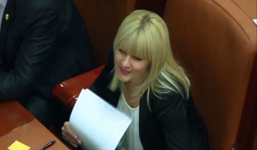 Elena Udrea, un nou gest în Parlament către un coleg VIDEO