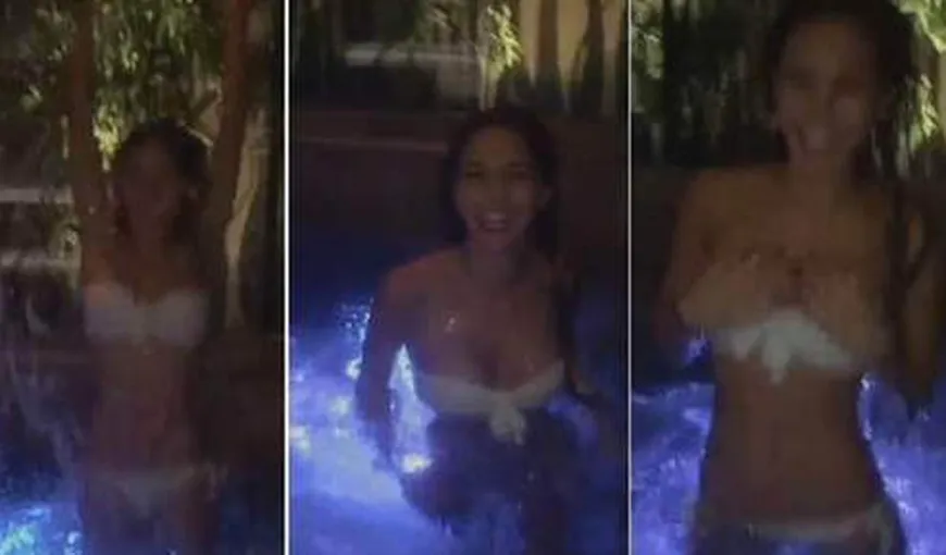 Iubita lui Mario Gotze, dans sexy în piscină. Imagini încântătoare cu superba blondă VIDEO