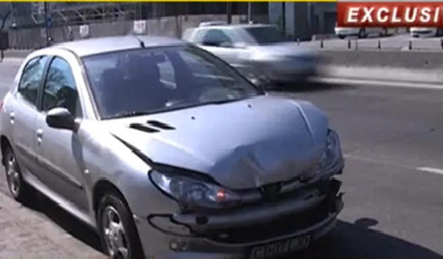 CARAMBOL în Capitală: Şase maşini s-au tamponat violent VIDEO