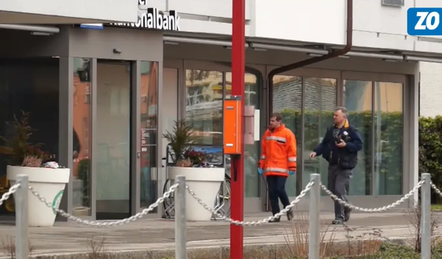 Român prins în timp ce încerca să spargă o bancă, în Elveţia