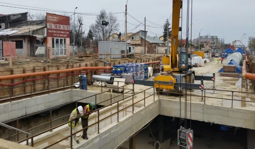 „Cârtiţa” care va săpa tunelul la Magistrala 4 de metrou a fost montată