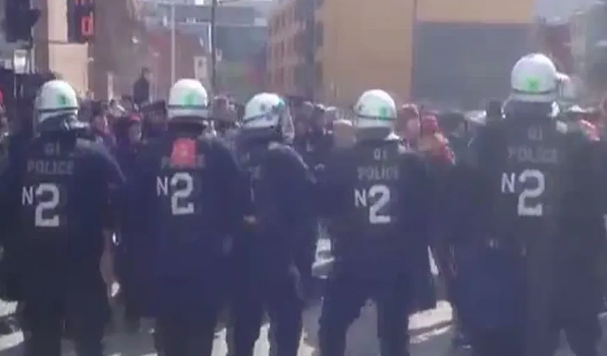 Proteste violente la Montreal: Manifestanţii anti-austeritate s-au încăierat cu forţele de ordine VIDEO