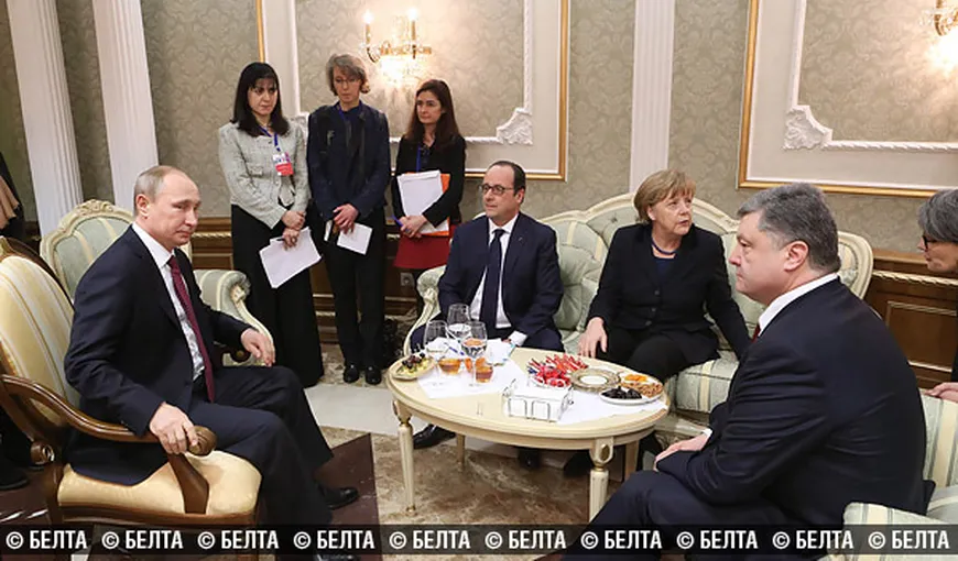 CRIZA UCRAINA. Nouă întâlnire între Merkel, Putin, Poroşenko şi Hollande vineri la Berlin