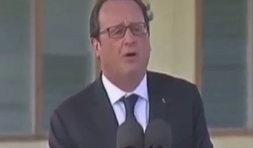 Preşedintele Hollande s-a făcut de râs după ce le-a vorbit în engleză sinistraţilor filipinezi VIDEO
