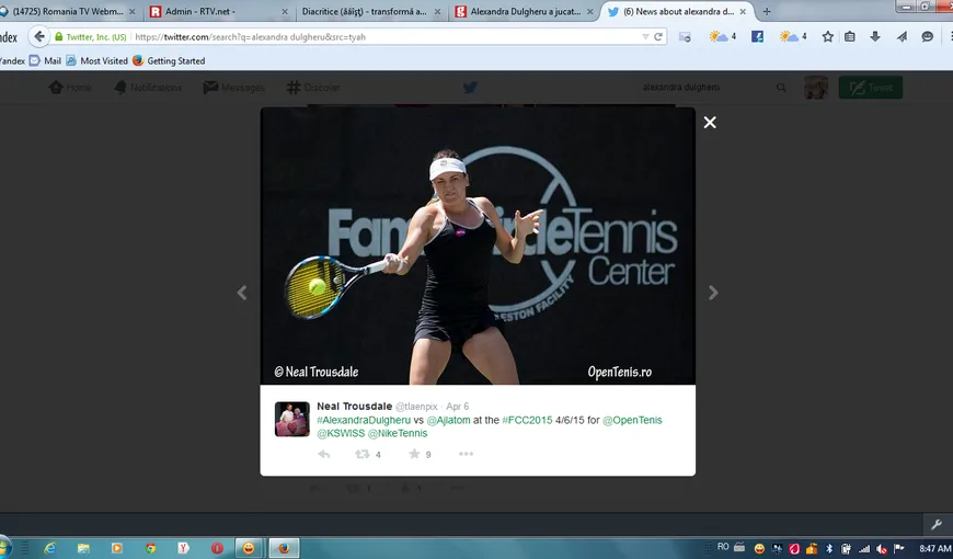 Alexandra Dulgheru, după victoria senzaţională din Fed Cup: Nu mai puteam! Nu ştiu cum am întors rezultatul