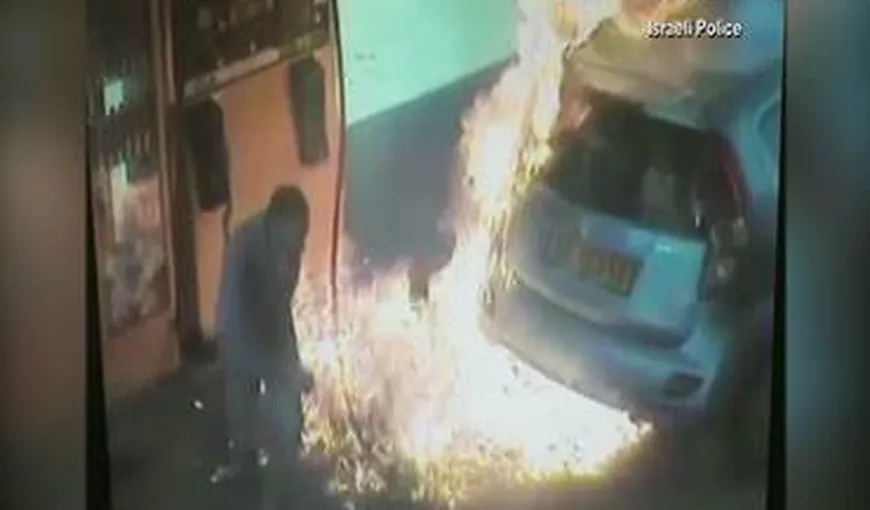 A dat foc la benzinărie pentru că nu a primit o ţigară. Imagini halucinante din Israel VIDEO