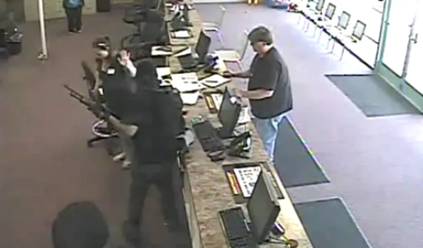 Cum a jefuit un singur om o bancă în 60 de secunde VIDEO