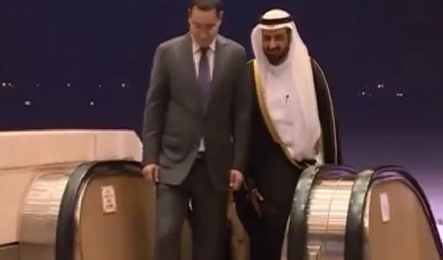 VICTOR PONTA, turneu în Golf. Cum a fost primit premierul în Arabia Saudită VIDEO