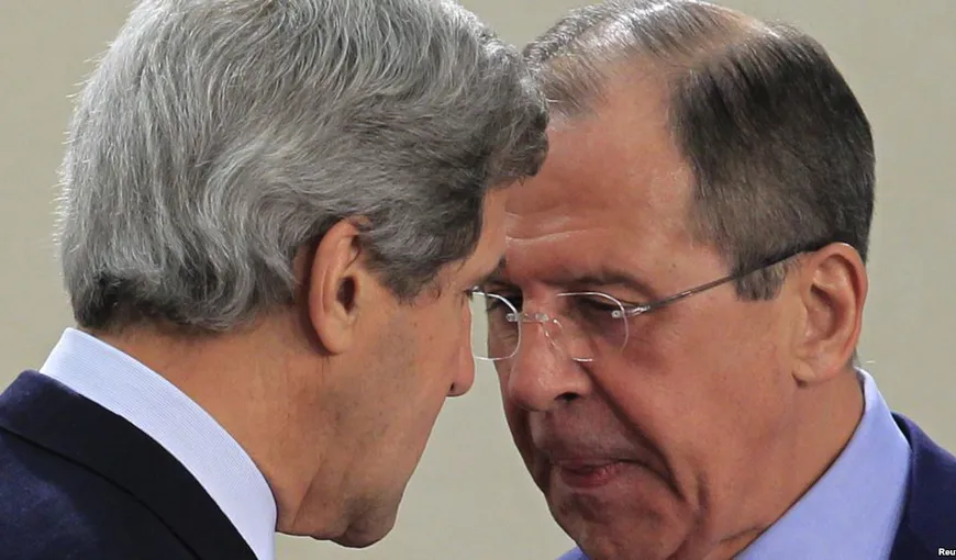 Schimb dur de replici între John Kerry şi Serghei Lavrov. Subiectul care a încins spiritele a fost Ucraina