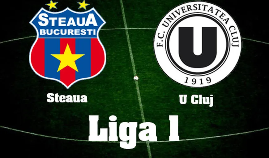 U CLUJ – STEAUA 0-3: Echipa lui Becali revine pe primul loc în Liga 1
