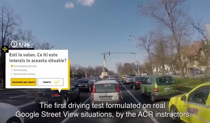 Au apărut primele chestionare auto cu situaţii reale din Google Street View VIDEO