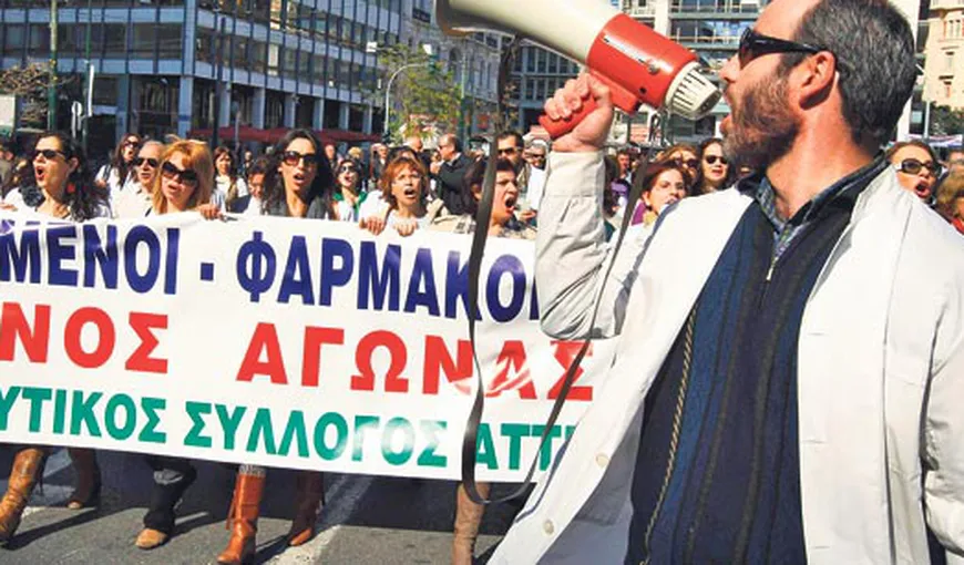 Grevă în Grecia. Personalul medical s-a săturat de austeritate