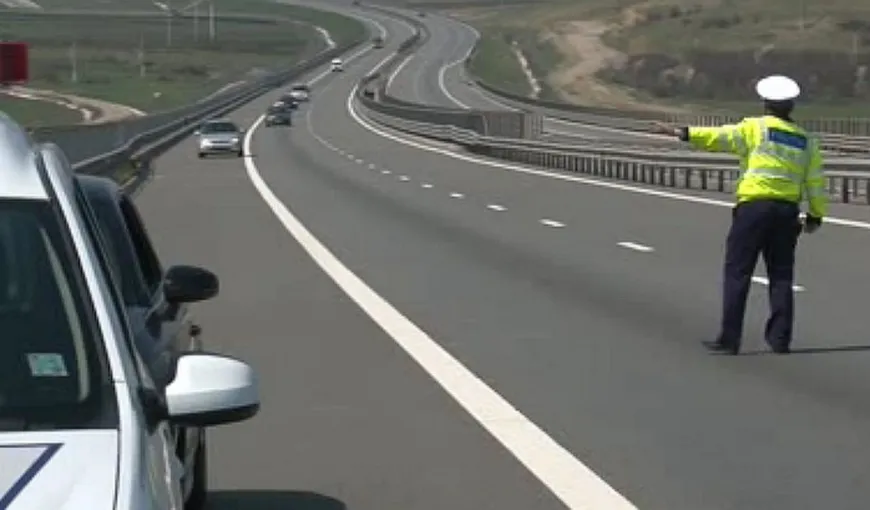Şoferiţă, prinsă de poliţişti când gonea nebuneşte pe autostrada A3